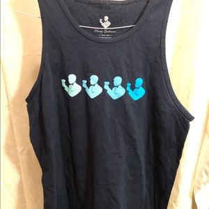 Rowdy gentleman tank top size L navy
